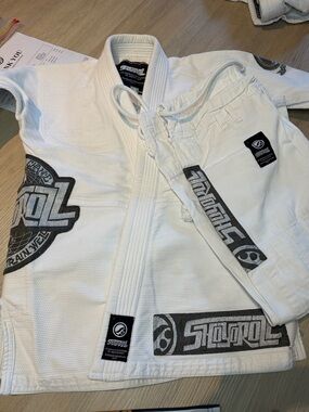 Storm Kimonos Kids White Jiu-Jitsu Gi Set - White